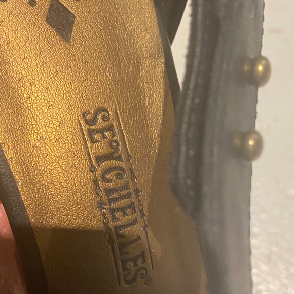 Seychelles retro style black leather heels. Sz 8.5 - Picture 9 of 16